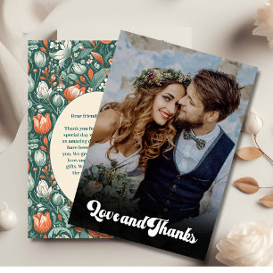 Convite Código QR Boho Chic Retro Colorido Floral Casament