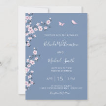 Código QR Casamento Cerejeira Azul em Flor
