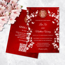 Código QR Casamento Chinês de Cerejeira Rosa Pinta