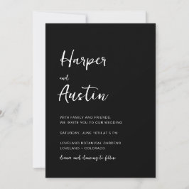 Convite Código QR Casamento Moderno Roteiro