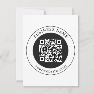 Convite Código QR com Nome da Empresa Editável
