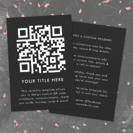 Convite Código QR | Convite Versátil para Digitali
