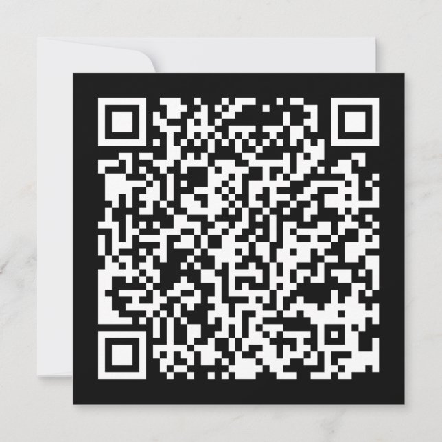 Convite Código QR Criado instantaneamente (digitando seu U (Frente)