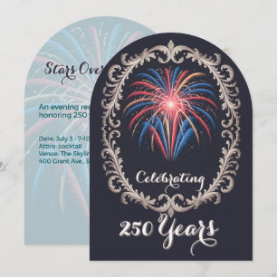 Convite Código QR da Celebração dos 250 Anos de Fogos de A