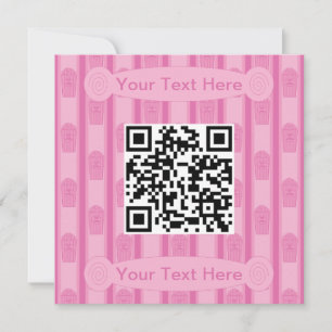 Convite Código QR da Popcorn de Fundo e Rico