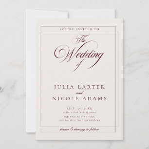 Convite Código QR da Web de Detalhes de Casamento de Borgo