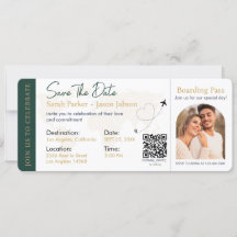 Código QR de Casamento de Destino de Embarque
