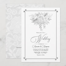 Código QR de Casamento Floral de Local de Vintage