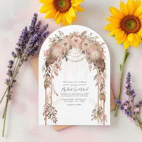 Código QR de Casamento Rustic Boho Chic Western