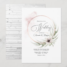 Código QR de Casamento Rustico Elegância Greenery 