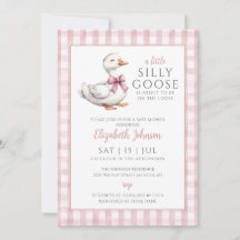 Código QR de foto para Chá de Bebê Silly Goose Ros