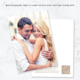 Convite Código QR de Fotografia Sobreposição Dourada de Ve