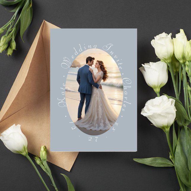 Convite Código QR de Quadro de Foto Elegante (Criador carregado)