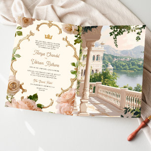 Convite Código QR do Casamento no Palácio do Lago Real de 