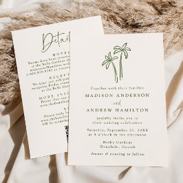 Convite Código QR do Creme das Palmeiras Modernas - Todos 