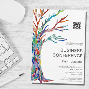 Convite Código QR do Evento de Conferência de Negócios