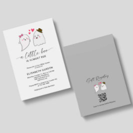 Convite Código QR do Fantasma do Fantasma do Pequeno Chá d