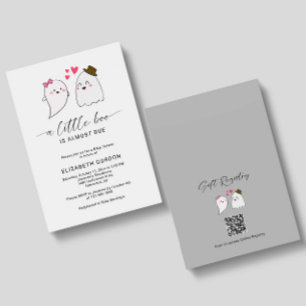 Convite Código QR do Fantasma do Fantasma do Pequeno Chá d