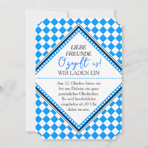 Convite Código QR do Oktoberfest baixável