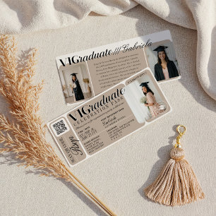 Convite Código QR do Tíquete de Evento de Festa de formatu