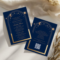 Código QR Dourado Celestial Quinceañera