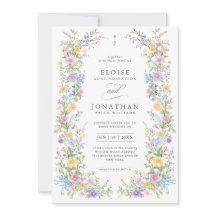 Código QR Floral Ornado de Pastel Suave para Casam