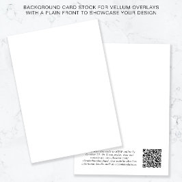 Convite Código QR Fundo Branco Para Sobreposição Vellum
