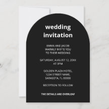 Código QR Minimalista Preto Tudo em Um Casamento