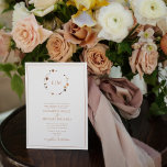 Convite Código QR Monograma Formal Burnt Orange Floral Cre<br><div class="desc">Você está se preparando para o grande dia? Não se esqueça de começar o seu casamento com este maravilhoso convite para casamento do Formal Burnt Orange Floral Wreath Monograma! Sua design minimalista, mas elegante, em uma bela matiz laranja queimada permitirá que seu anúncio especial se destaque da multidão. A elegante...</div>