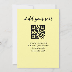Convite código QR personalizado simples adicione o texto d