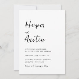 Convite Código QR Script Casamento