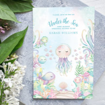 Código QR sob o Chá de fraldas de Aquarela Azul-Ma