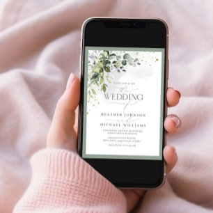 Convite Código QR Verde Botânico Moleração Fluvial