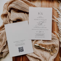 Código SOPHIA QR Chic Beige Cream Tudo em Um Casam
