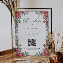 Convite Código Wifi Natal, Conexão Wifi de Código QR