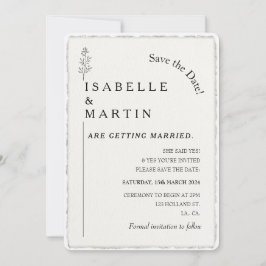 Convite Códigos QR para Salvar a Data Casamento com Borda