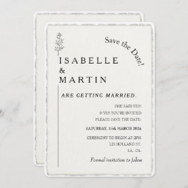 Convite Códigos QR para Salvar a Data Casamento com Borda 