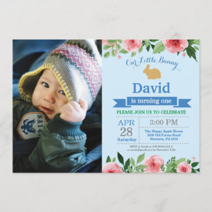 Convite Coelhinho Aniversário Garoto Páscoa Ovo 1 rua Prim