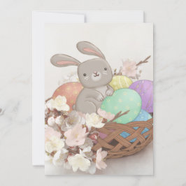 Convite Coelho da Páscoa, Ovos da Páscoa e Ilustração de F