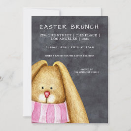 Convite Coelho de Brunch páscoa em Scarf