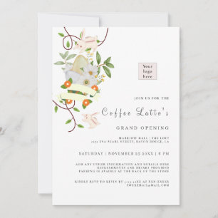 Convite Coelho Floral e Ovos PáscoaVibe Abertura de Negóci