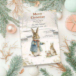 Convite Coelho Natal Peter Clássico