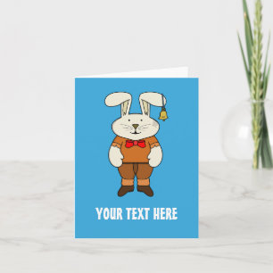 Convite Coelho personalizado com um sino na orelha