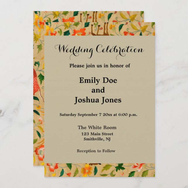 Convite Coelho-veado-de-bico-do-cavalo (Frente/Verso)