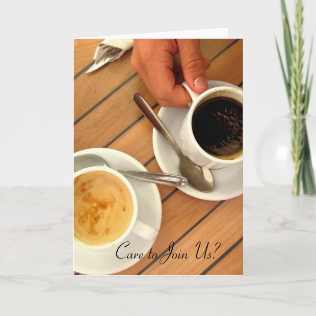 Convite Coffee Invitations (Frente)