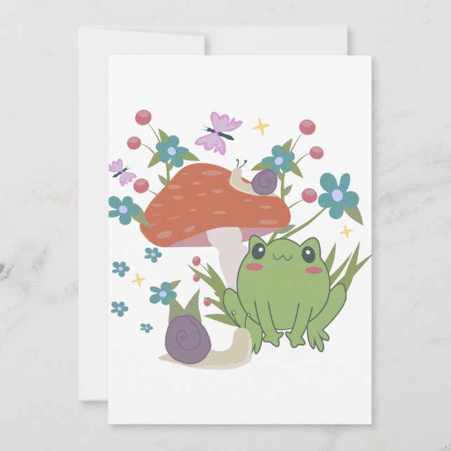 Convite cogumelo-sapo (Frente)