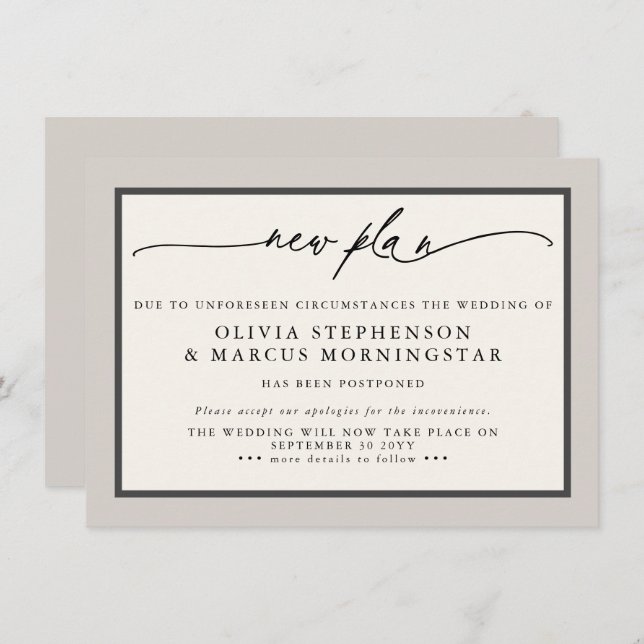 Convite Cogumelo Terrestre - Evento Adiado Moderno (Frente/Verso)