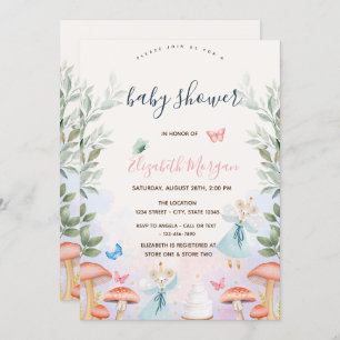 Convite Cogumelos Bebê Mocas Deixa Chá de fraldas