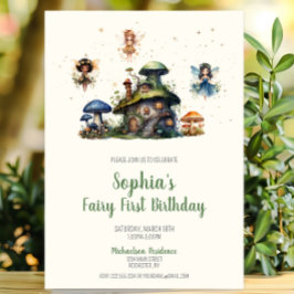 Convite Cogumelos de Aniversário Encantados