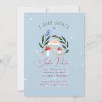 Cogumelos e borboletas de jardim de fadas mágicas